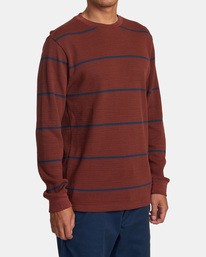4 Day Shift Thermal Stripe Long Sleeve Multicolor AVYKT00316 RVCA