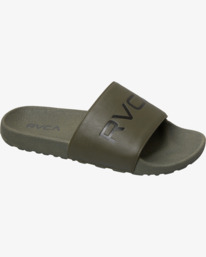 2 RVCA Sport Slides Green AVYL100049 RVCA
