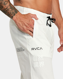 3 Yogger Track Pants II White AVYNP00109 RVCA