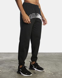 7 Big Split Sweatpants Black AVYNP00167 RVCA