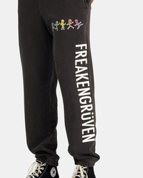 4 Freakengruven Sweatants Black AVYNP00170 RVCA