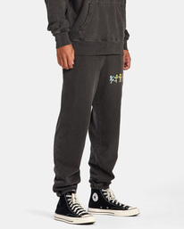 7 Freakengruven Sweatants Black AVYNP00170 RVCA