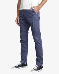 6 Daggers Chino Pants Blue AVYNP00175 RVCA