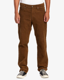 1 Daggers Pigment Corduroy Pants Black AVYNP00176 RVCA