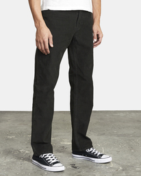 6 Daggers Pigment Corduroy Pants Black AVYNP00176 RVCA
