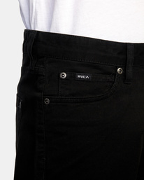 3 Daggers Twill Slim Fit Pants Black AVYNP00177 RVCA