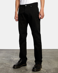 4 Daggers Twill Slim Fit Pants Black AVYNP00177 RVCA