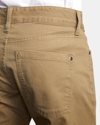7 Daggers Twill Slim Fit Pants White AVYNP00177 RVCA