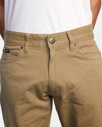 8 Daggers Twill Slim Fit Pants White AVYNP00177 RVCA