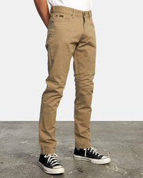 6 Daggers Twill Slim Fit Pants White AVYNP00177 RVCA