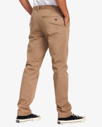 5 Weekend Stretch Chino Pants Grey AVYNP00178 RVCA