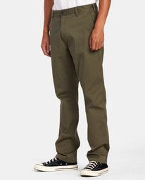 4 The Weekend Stretch - Pantalon straight pour Homme Vert AVYNP00178 RVCA