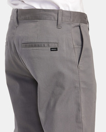 7 Weekend Stretch Chino Pants Grey AVYNP00178 RVCA