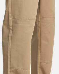2 Recession Collection Americana - Elastische Hose für Männer Beige AVYNP00186 RVCA