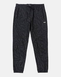 6 THUG ROSE YOGGER TECHNICAL JOGGERS Black AVYNP00192 RVCA