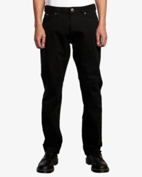 1 Daggers Twill Slim Fit Pants Black AVYNP00225 RVCA