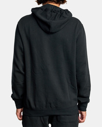 2 Big RVCA Pullover Hoodie Black AVYSF00143 RVCA
