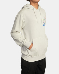 6 LP x KLW Skull Club Hoodie Silver AVYSF00147 RVCA