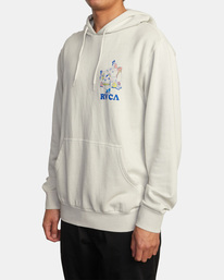 7 LP x KLW Skull Club Hoodie Silver AVYSF00147 RVCA