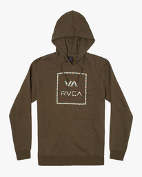 rvca, VA All The Way Fill Pullover Hoodie, OLIVE (olv) VA ALL THE WAY FILL HOODIE AVYSF00158