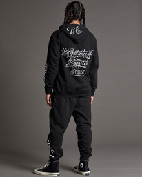 2 Mister Cartoon Clowns Pullover Hoodie Black AVYSF00195 RVCA