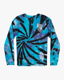 0 Final Trip Tie-Dyed Crewneck Sweatshirt Blue AVYSF00210 RVCA