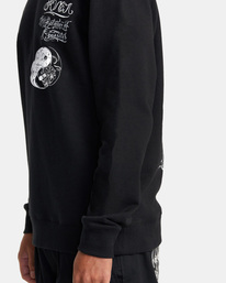 9 Mister Cartoon Crewneck Sweatshirt Black AVYSF00215 RVCA