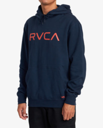 3 Big RVCA Pullover Hoodie Blue AVYSF00223 RVCA