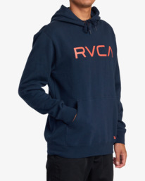 4 Big RVCA Pullover Hoodie Blue AVYSF00223 RVCA