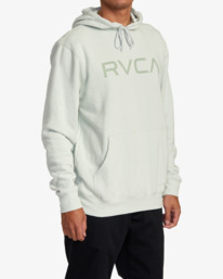 5 Big RVCA Pullover Hoodie Grey AVYSF00223 RVCA