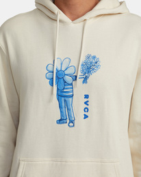 2 Andrew Pommier Flower Friend - Hoodie for Men Beige AVYSF00231 RVCA
