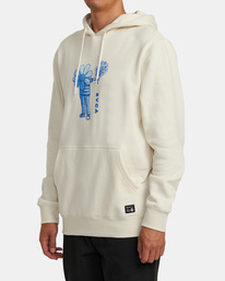 3 Andrew Pommier Flower Friend - Hoodie for Men Beige AVYSF00231 RVCA