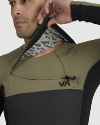 16 3/2 Balance Chest Zip Fullsuit Green AVYW100100 RVCA