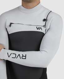 12 3/2 Balance Chest Zip Fullsuit Grey AVYW100100 RVCA