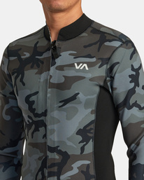 4 2mm Balance Front Zip Wetsuit Jacket Brown AVYW800100 RVCA