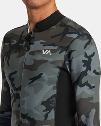 8 2mm Balance Front Zip Wetsuit Jacket Brown AVYW800100 RVCA