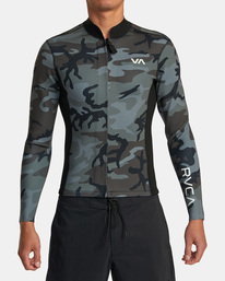2 2mm Balance Front Zip Wetsuit Jacket Brown AVYW800100 RVCA