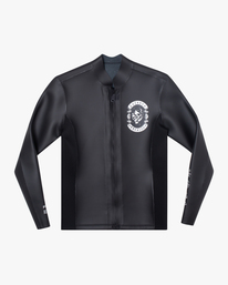 1 2mm Benji ANP Front Zip Wetsuit Jacket Black AVYW800102 RVCA
