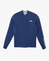 1 2mm Balance Back Zip Wetsuit Jacket Blue AVYW800103 RVCA