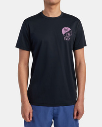 2 RVCA Ander Short Sleeve Rashguard Black AVYWR00116 RVCA