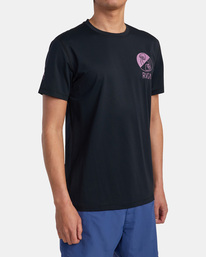 6 RVCA Ander Short Sleeve Rashguard Black AVYWR00116 RVCA