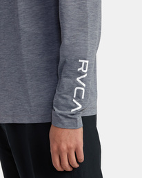 6 RVCA Long Sleeve Rashguard Grey AVYWR00117 RVCA