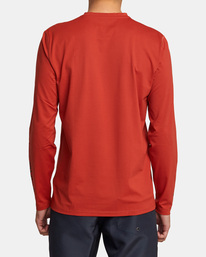 2 RVCA Long Sleeve Rashguard Orange AVYWR00117 RVCA