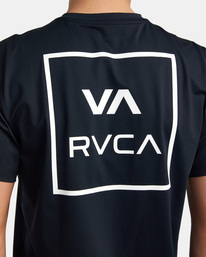 4 RVCA - Licra de manga corta para Hombre Negro AVYWR00118 RVCA