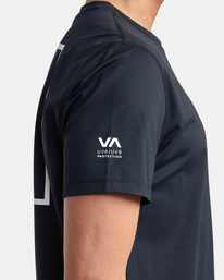 8 RVCA - Licra de manga corta para Hombre Negro AVYWR00118 RVCA
