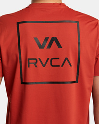 4 RVCA Short Sleeve Rashguard Orange AVYWR00118 RVCA