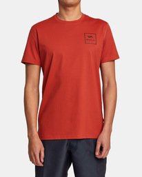 2 RVCA Short Sleeve Rashguard Orange AVYWR00118 RVCA