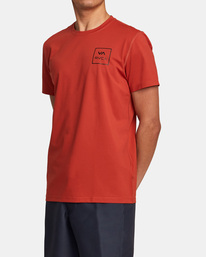5 RVCA Short Sleeve Rashguard Orange AVYWR00118 RVCA