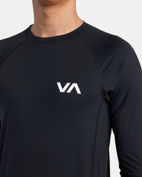 3 RVCA - Langärmliger Rashguard für Männer Schwarz AVYWR00119 RVCA