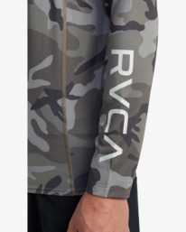 7 RVCA Long Sleeve Rashguard Brown AVYWR00119 RVCA